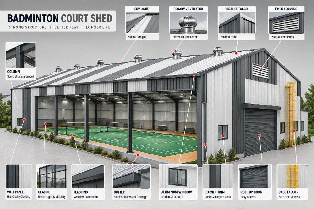 Badminton Court Shed Blueprint