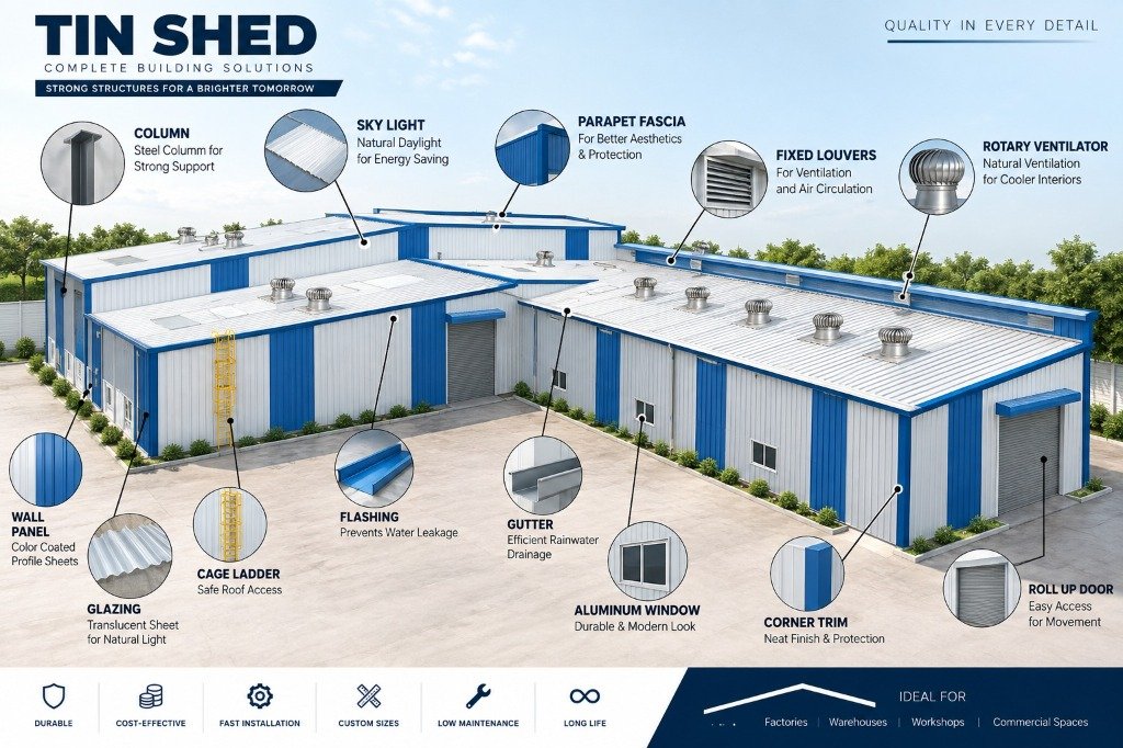 Commercial Tin Shed Blueprint